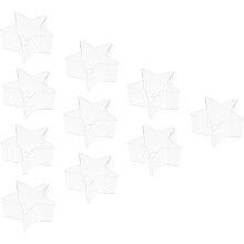 10 soportes de plástico para moldes de velas DIY, ideales para la fabricación de velas y ceras aromáticas.