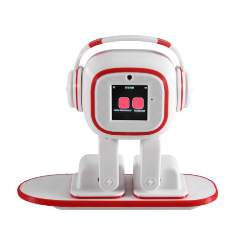 AI-Robot Skrivbordsassistent Interaktiv Chatbot Röstassistent Dansande Robot med Magnetisk Snowboardladdningsbas 1