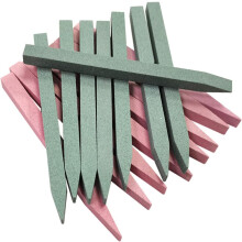 12 varillas de cuarzo para limar uñas, practicar manicura, pulir y pulir.
