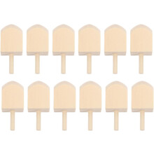 Juego de 12 dreidels de madera sin pintar para Hanukkah, peonzas giratorias DIY sin pintar.