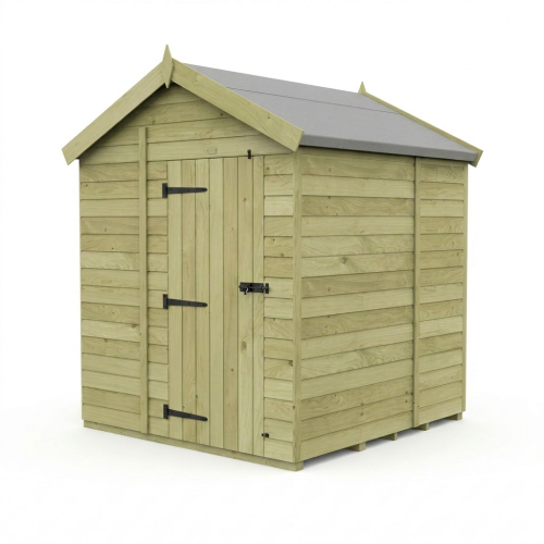 7 x 5 Apex Shed Tanalised (Single Door, No Windows) 1