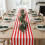 18 Pieces Striped Table Runner Wedding Polyester Table Decor Red White Striped Design Tablecloth Decor 12 X 108 Inch 9