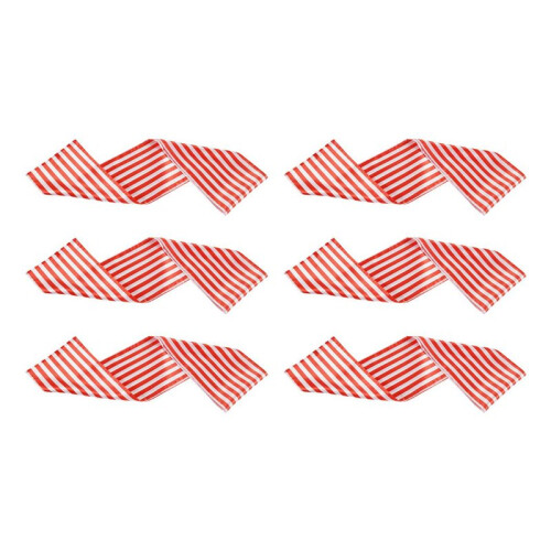 18 Pieces Striped Table Runner Wedding Polyester Table Decor Red White Striped Design Tablecloth Decor 12 X 108 Inch 2