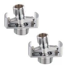 2X Adjusting the Angle of Intake Pipe Copper Shower  Angled Curved Foot Eccentric Screw Corner Faucet Accessor A
