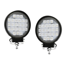 4 Tums Rund LED-Arbetsljus, 2 St 72W Översvämningslampa för Terrängfordon Lastbil Traktorvagn Båt ATV UTV