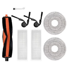 Pièces de Rechange pour Aspirateur Robot pour S40 Pro / OV71GL : Brosse Latérale Principale, Filtre HEPA, Chiffon de Nettoyage (8 Pièces)