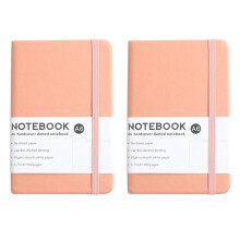 Hardcover A6 Notebook with Elastic Band PU Journal Notebook for Office, School & Daily Note Taking