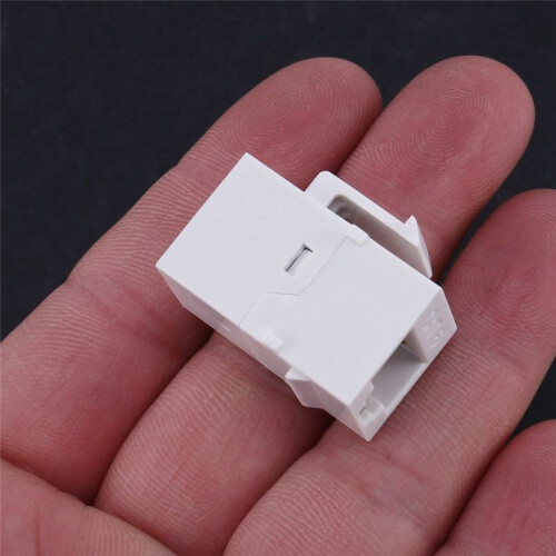 50Pcs RJ45 Connector  Jack Cat6 Extension Coupler Ethernet Network LAN Cat 6 Coupler Jacks Extend Adapter,White 2