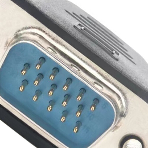 VGA Virtual Display Adapter Male Dummy Plug EDID Headless  Emulator Lock Plate VGA Adapter 1