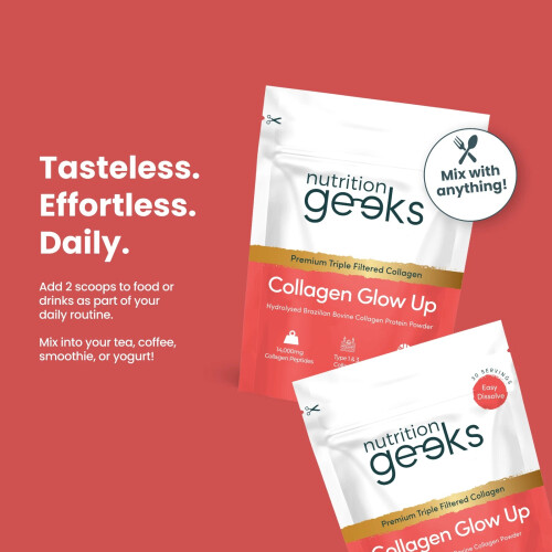 Nutrition Geeks Collagen Glow Up 420g Powder 1