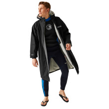 (S-M, Black) Regatta Unisex Adult Waterproof Fleece Lined Changing Robe