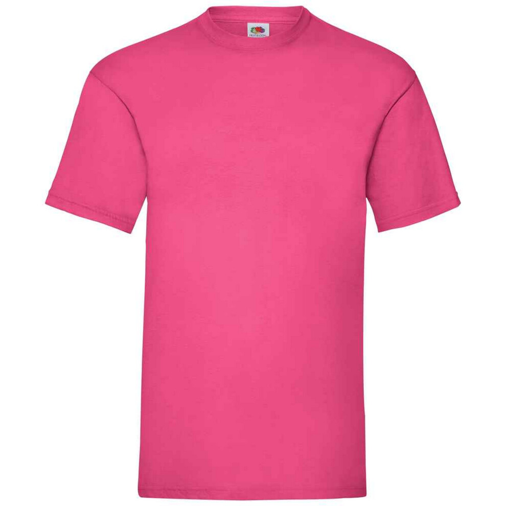 Fruit Of The Loom (L, Fuchsia) Mens Valueweight T-Shirt