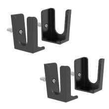4Pack Power Strip Holder Wall Mount, Punch-Free Socket Holder for Under Desk, TV Cabinet, Adhesive or Screws Fixed