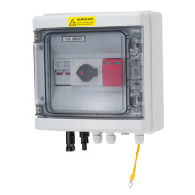 1 in 1 Out HA DC1000V Solar Photovoltaic PV Combiner Box with Protection 32A Fuse MCB SPD Waterproof IP65