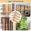 4pcs Wooden Room Divider Stand with Screws, Folding Privacy Screen Holder for Home and Work 1