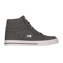 (6.5 UK, Grey/White) Lonsdale Childrens/Kids Canons Leather Flat Trainers