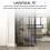 4pcs Wooden Room Divider Stand with Screws, Folding Privacy Screen Holder for Home and Work 4