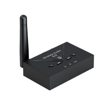 6.0 Transmitter Receiver Low Latency Wireless Audio Adapter 3.5mm AUX RCA HIFI Lossless Sound for PC Speaker