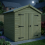 8 x 4 Apex Shed Tanalised (Double Door, No Windows) 3