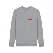 (XXL, Light Heather) Tom and Jerry Unisex Adult Classic Faces Sweatshirt
