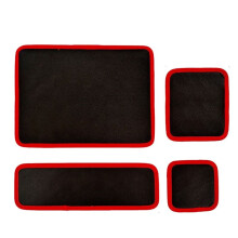 Ensemble de 4 Tapis Magnétiques pour Outils, Tapis Magnétiques Flexibles pour Atelier et Réparation Automobile, Organise les Clés, Vis, Boulons