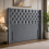 (Green plush, King 5ft) 54" Wingback Headboard for Divan Bed 2