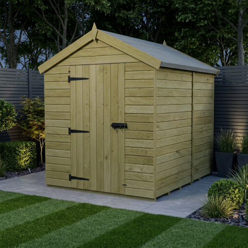 8 x 4 Apex Shed Tanalised (Single Door, No Windows) 2