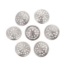 50St Zilveren Metaal Knopen Voor DIY Kleding En Sieraden