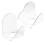 2St Handheld Salon Make-Up Paletten Van Transparant Acryl 9