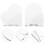 2St Handheld Salon Make-Up Paletten Van Transparant Acryl 10