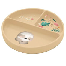 Sassi Junior - Assiette en silicone Gnawy le paresseux