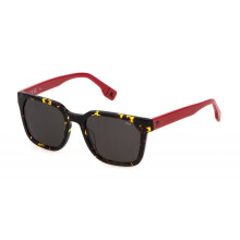Óculos de Sol Fila SFI730 53/20/145 Acetato Avana amarela brilhante MAN SFI730