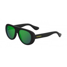 Zonnebril - Havaianas - Rio/M-09N - Zwarte montuur - Groene spiegelende glazen - Bescherming categorie 2