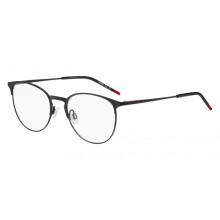 Óculos de Grau Hugo HG 1290 52/19/145 Preto Vermelho Armações de Metal MASCULINO HG 1290