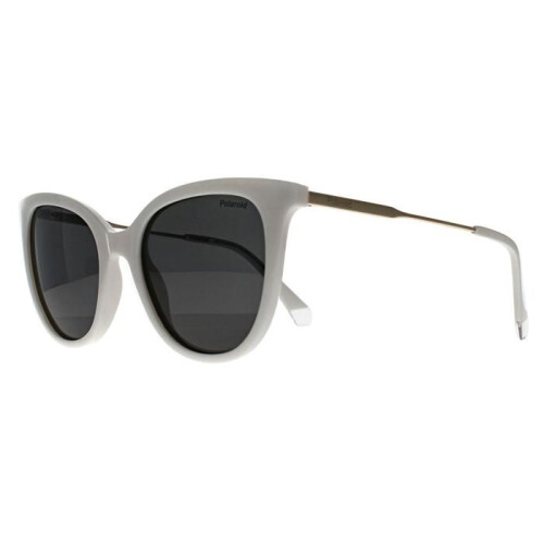 Polaroid Sunglasses - POLAROID - PLD 4184/S/X - White frame - Gray polarized lenses - Square shape 1