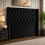 (Grey Plush, King 5ft) 54" Wingback Headboard for Divan Bed 2