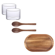 1Set Japanse Stijl Fruit- En Dessertdienblad Met