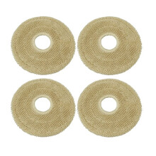 4 St Plyschmopp för Mova Mobius 60 Dammsugare Tvättbara Ersättningsmoppdukar Mjuka Mikrofiber Golvrengöring