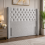 (Grey Plush, King 5ft) 54" Wingback Headboard for Divan Bed 6
