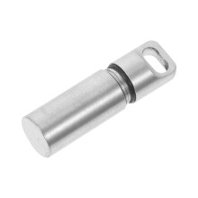 1Outdoor Mini Pillenhouder Rvs Waterdicht Camping Medicijn Bewaarbox