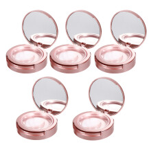 5St Reisset Wimperdoos Met Spiegel Laags Plastic Case