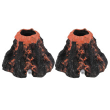 2St Vis Tank Onderwaterdecoraties Vulkanen Van Sterk Hars
