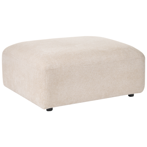 Beliani Ottoman HEDE Fabric Light Beige