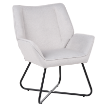 Armchair GRESSELA Velvet Light Grey