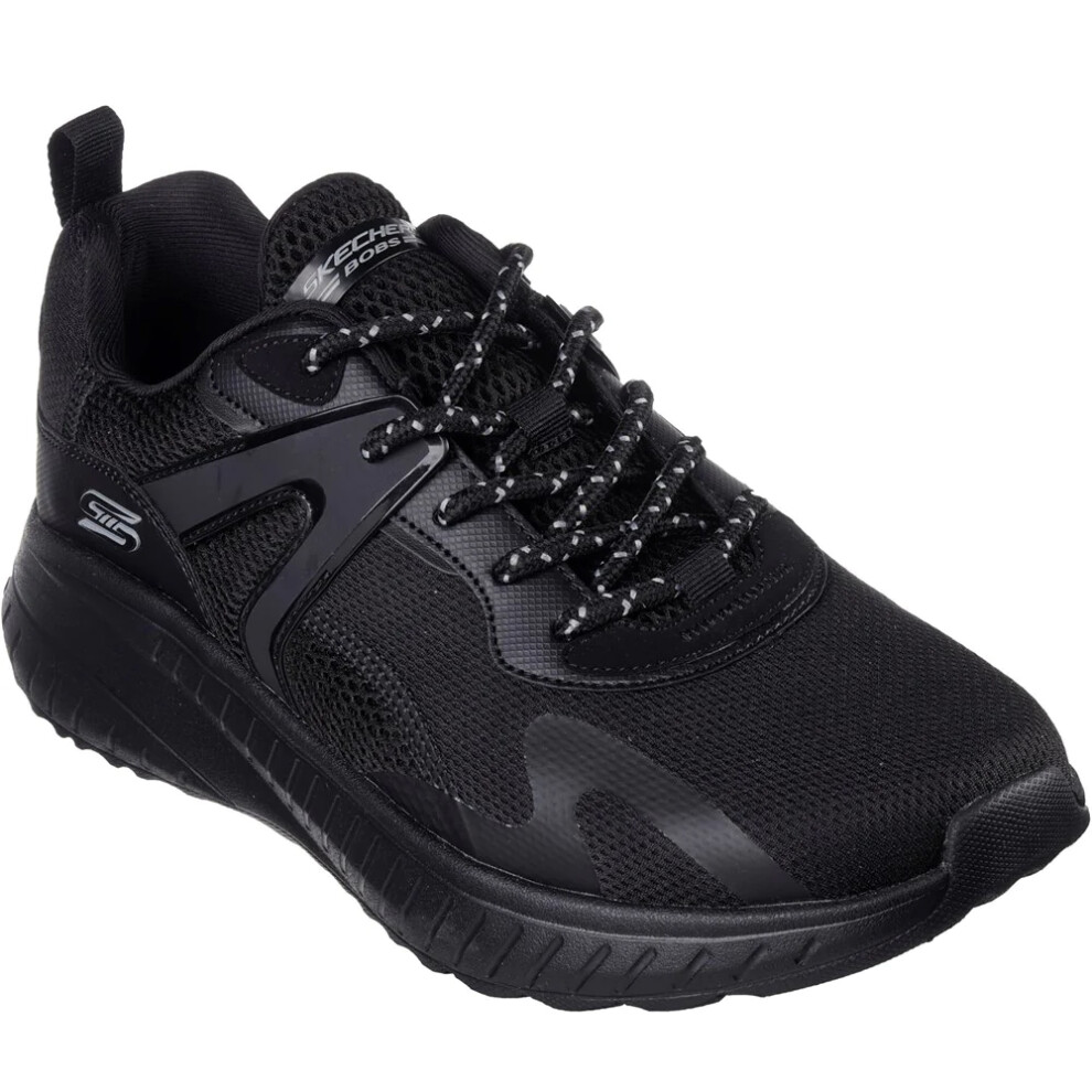 Skechers (8 Uk, Black) Mens Bobs Squad Chaos Elevated Drift Trainers
