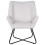 Beliani Armchair GRESSELA Velvet Light Grey 4