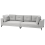 Beliani Sofa 4 Seater YURI Faux Linen Grey 4