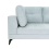 Beliani Sofa 4 Seater YURI Chenille Light Blue 6