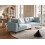 Beliani Sofa 4 Seater YURI Chenille Light Blue 2