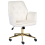 Beliani Desk Chair CELARA Velvet White 4